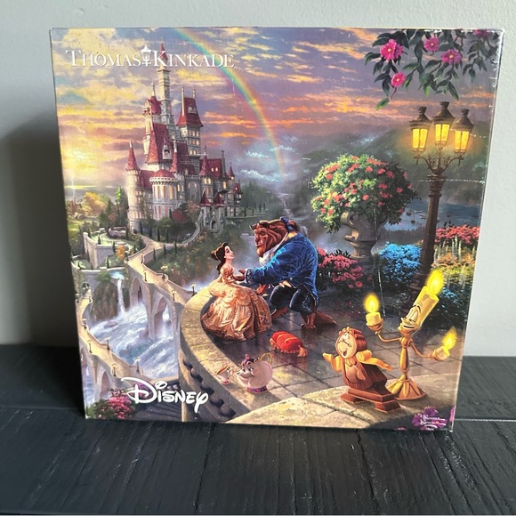 Ceaco Disney Thomas Kinkade Beauty and the Beast Castle 750 piece Puzzle - Picture 1 of 3